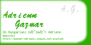 adrienn gazmar business card